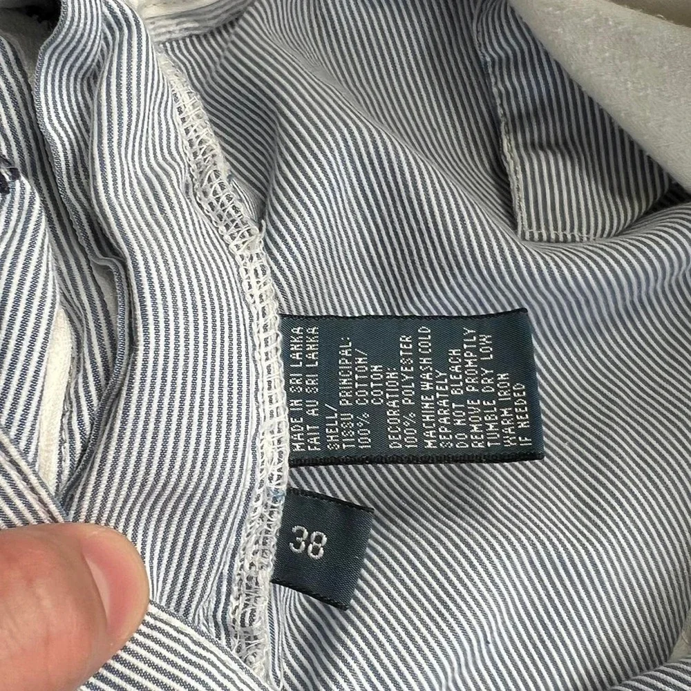 Polo Ralph Lauren Pony Print Prospect Shorts Mens 38 Blue Stripe Cotton Golf